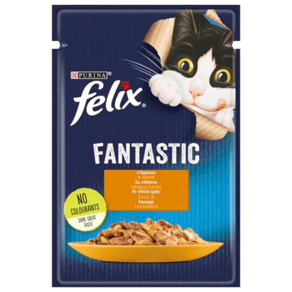 Hrană pentru pisici umedă Purina Felix Fantastic 72703 85 g/ Găină photo 1