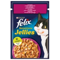 Корм для кошек влажный Purina Felix Sensations 72763 85 г/ Утка, шпинат