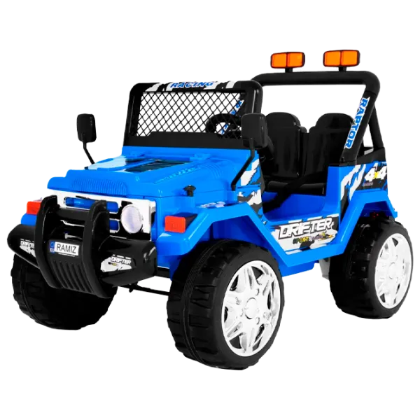 Электромобиль Jeep Jeep Raptor Ramiz 5902808150145 6 км/ ч/ 30 кг/ 3+/ Синий photo 1 Электромобиль Jeep Jeep Raptor Ramiz 5902808150145 6 км/ ч/ 30 кг/ 3+/ Синий photo 1