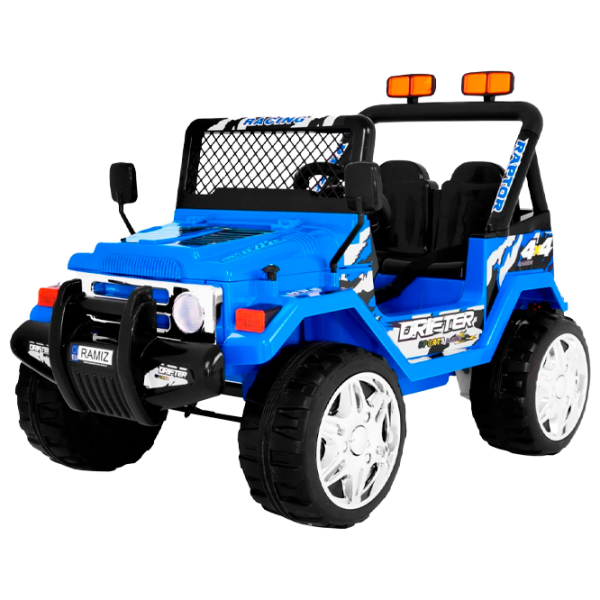 Электромобиль Jeep Jeep Raptor Ramiz 5902808150145 6 км/ ч/ 30 кг/ 3+/ Синий photo 1 Электромобиль Jeep Jeep Raptor Ramiz 5902808150145 6 км/ ч/ 30 кг/ 3+/ Синий photo 1