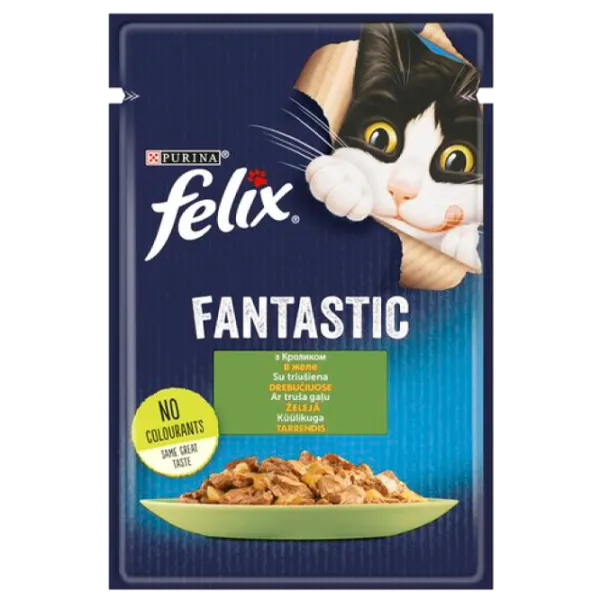 Корм для кошек влажный Purina Felix Fantastic 72706 85 г/ Кролик photo 1