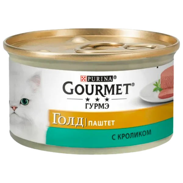 Корм для кошек влажный Purina Gourmet Gold 72927 85 г/ Кролик photo 1 Корм для кошек влажный Purina Gourmet Gold 72927 85 г/ Кролик photo 1