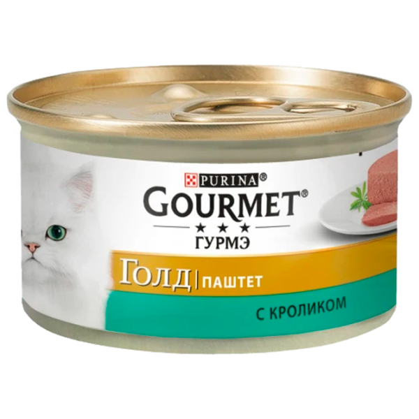 Корм для кошек влажный Purina Gourmet Gold 72927 85 г/ Кролик photo 1 Корм для кошек влажный Purina Gourmet Gold 72927 85 г/ Кролик photo 1