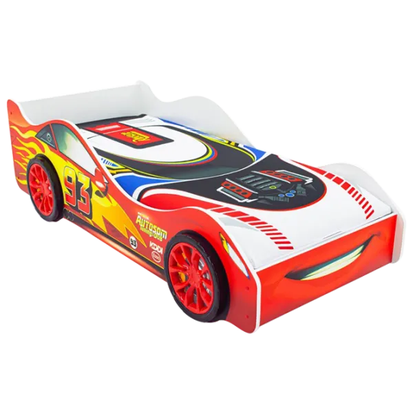 Pat pentru copii Belmarco McQueen 70 x 160 cm/ PAL/ Red photo 1 Pat pentru copii Belmarco McQueen 70 x 160 cm/ PAL/ Red photo 1