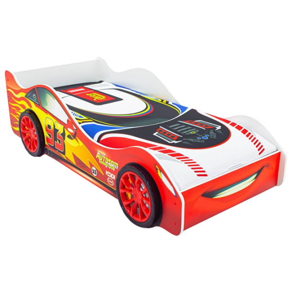 Pat pentru copii Belmarco McQueen 70 x 160 cm/ PAL/ Red photo 1 Pat pentru copii Belmarco McQueen 70 x 160 cm/ PAL/ Red photo 1