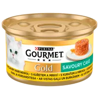 Корм для кошек влажный Purina Gourmet Gold Savoury Cake 72951 85 г/ Курица, морковь
