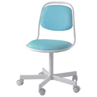 Fotoliu de birou Ikea Orfjall Polipropilenă/ White Blue