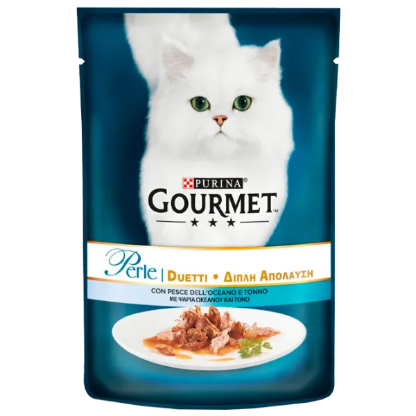 Корм для кошек влажный Purina Gourmet Perle 72961 85 г/ Рыба, тунец photo 1 Корм для кошек влажный Purina Gourmet Perle 72961 85 г/ Рыба, тунец photo 1