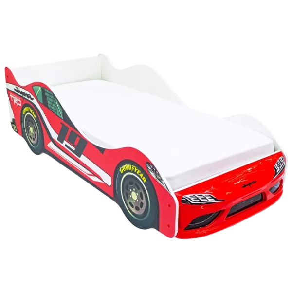 Pat pentru copii Belmarco Supra Car 70 x 160 cm / PAL / Red photo 1 Pat pentru copii Belmarco Supra Car 70 x 160 cm / PAL / Red photo 1