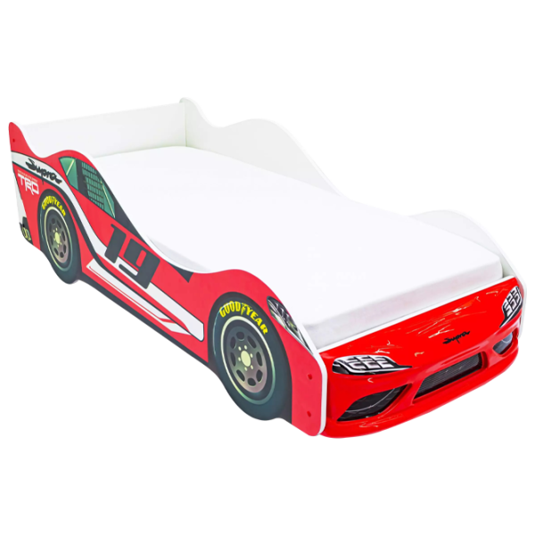 Pat pentru copii Belmarco Supra Car 70 x 160 cm / PAL / Red photo 1 Pat pentru copii Belmarco Supra Car 70 x 160 cm / PAL / Red photo 1