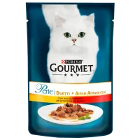 Hrană pentru pisici umedă Purina Gourmet Perle 72963 85 g/ Vită, găină