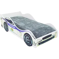 Pat pentru copii Belmarco Police Car 70 x 160 cm/ PAL/ White