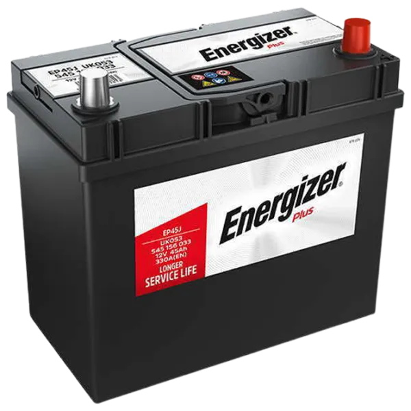 Авто аккумулятор Energizer Plus (jap) узк (прав) 12V 45 Ah 330A photo 1
