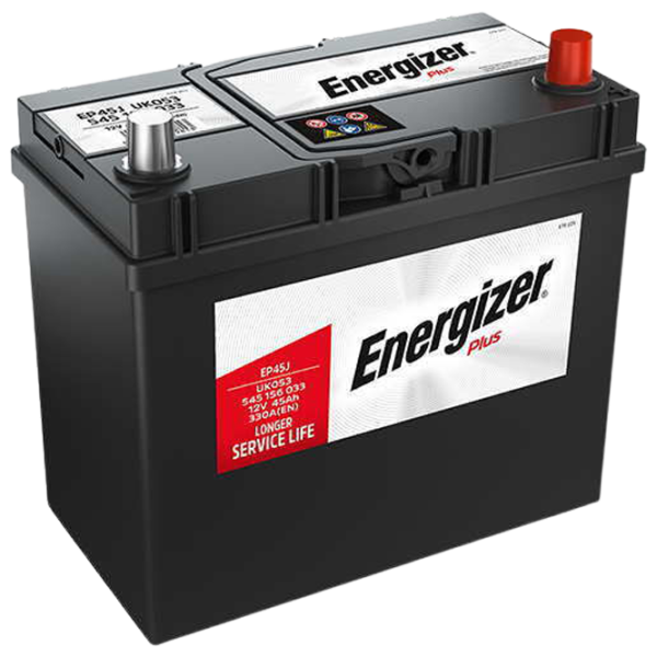 Авто аккумулятор Energizer Plus (jap) узк (прав) 12V 45 Ah 330A photo 1