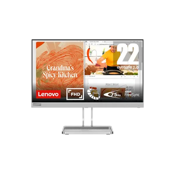 Monitor Lenovo L22i-40 21.5" Full HD 75 Hz/ 4 ms/ Silver photo 1
