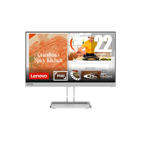 Monitor Lenovo L22i-40 21.5" Full HD 75 Hz/ 4 ms/ Silver photo 1