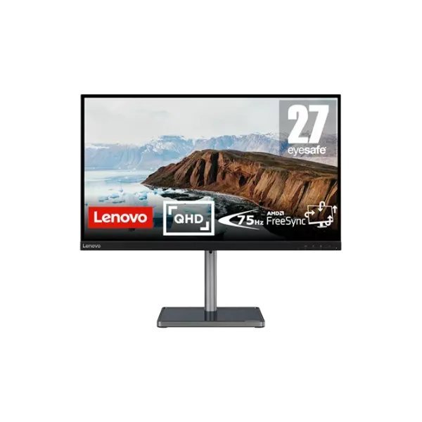Монитор Lenovo L27q-38 27" 3K 75 Гц/ 4 мс/ Черный photo 1
