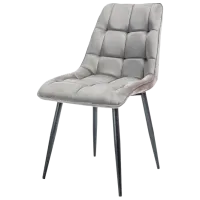 Кухонный стул Signal Chic Бархат/ Черный Серый