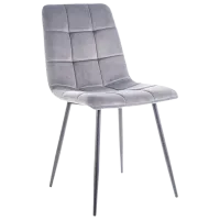 Scaun de bucătărie Signal Chic Catifea/ Gray Black