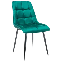 Scaun de bucătărie Signal Chic Catifea/ Green Black