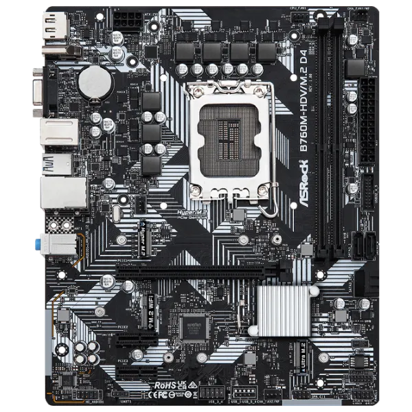 Материнская плата ASRock B760M-HDV/ M.2 mATX/ Intel B760 photo 1