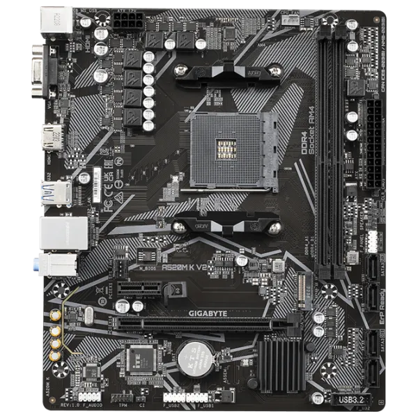 Материнская плата Gigabyte A520M K V2 mATX/ AMD A520 photo 1