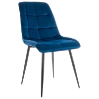 Scaun de bucătărie Signal Chic Catifea/ Blue Black