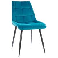 Scaun de bucătărie Signal Chic Catifea/ Turquoise Gold