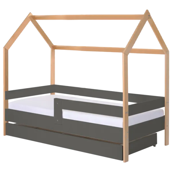 Детская кровать BellaLuni Domek 80 x 160 см/ Массив/ Бежевый photo 1