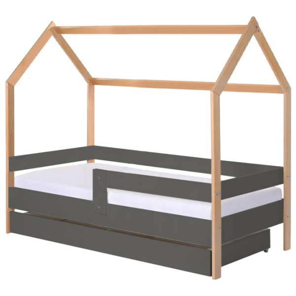 Детская кровать BellaLuni Domek 80 x 160 см/ Массив/ Бежевый photo 1