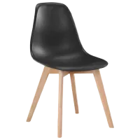 Scaun de bucătărie Signal Moris Plastic/ Black Beige