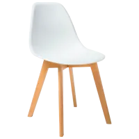 Scaun de bucătărie Signal Moris Plastic/ White Beige