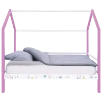 Pat pentru copii Belmarco Svogen Vulpi 70 x 160 cm/ Masiv/ Purple