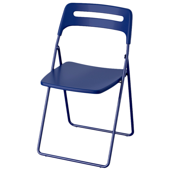 Кухонный стул Ikea Nisse Пластик/ Тёмно синий photo 1