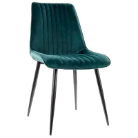 Scaun de bucătărie Signal Irys Catifea/ Green Black