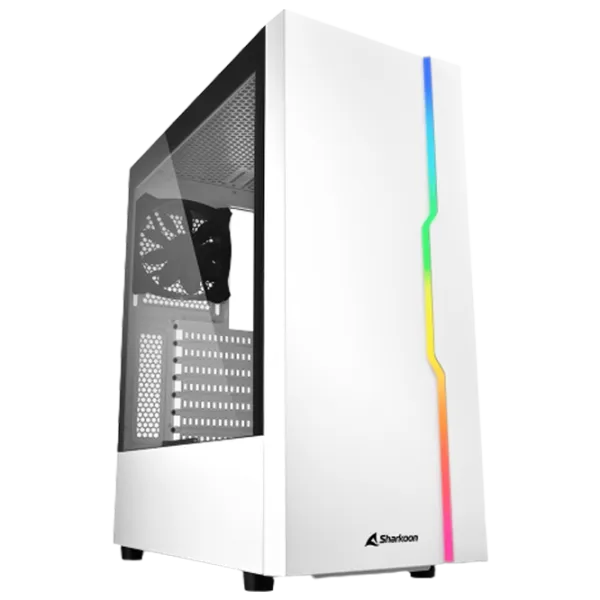 Корпус Sharkoon RGB SLIDER Mid Tower / Белый photo 1 Корпус Sharkoon RGB SLIDER Mid Tower / Белый photo 1