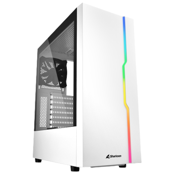 Корпус Sharkoon RGB SLIDER Mid Tower / Белый photo 1 Корпус Sharkoon RGB SLIDER Mid Tower / Белый photo 1