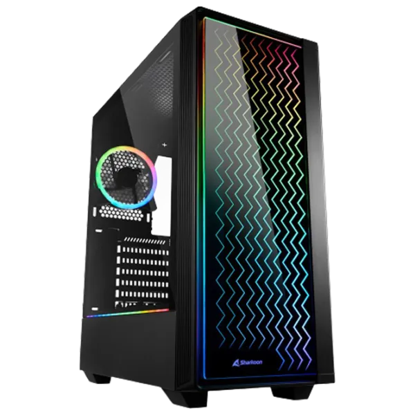 Корпус Sharkoon RGB LIT 200 Mid Tower / Черный photo 1 Корпус Sharkoon RGB LIT 200 Mid Tower / Черный photo 1