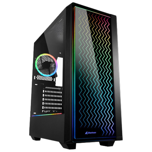 Корпус Sharkoon RGB LIT 200 Mid Tower / Черный photo 1 Корпус Sharkoon RGB LIT 200 Mid Tower / Черный photo 1