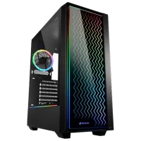Корпус Sharkoon RGB LIT 200 Mid Tower / Черный