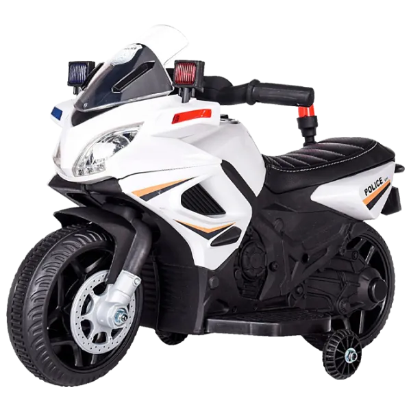 Motocicletă pentru copii Chipolino Patrol 20 kg/ 3+/ 3 km/ h/ White photo 1 Motocicletă pentru copii Chipolino Patrol 20 kg/ 3+/ 3 km/ h/ White photo 1