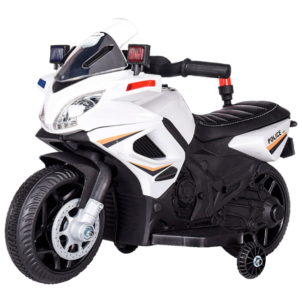 Motocicletă pentru copii Chipolino Patrol 20 kg/ 3+/ 3 km/ h/ White photo 1 Motocicletă pentru copii Chipolino Patrol 20 kg/ 3+/ 3 km/ h/ White photo 1