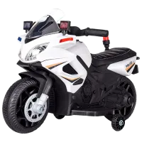 Детский мотоцикл Chipolino Patrol 20 кг/ 3+/ 3 км/ ч/ Белый