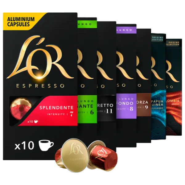 Набор кофе L'OR 6+1 подарок Капсулы/ Espresso/ 10 капсул photo 1