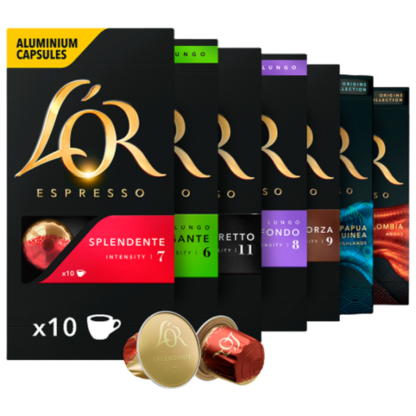 Набор кофе L'OR 6+1 подарок Капсулы/ Espresso/ 10 капсул photo 1