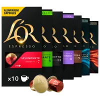 Set cafea L'OR 6+1 cadou Capsule/ Espresso/ 10 capsule