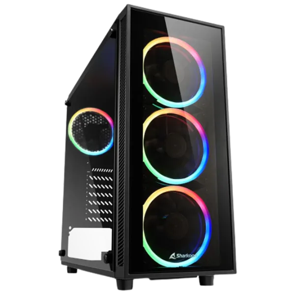 Carcasă Sharkoon TG4 RGB Mid Tower / Black photo 1