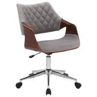 Офисное кресло Halmar Colt Бархат/ Серый Коричневый