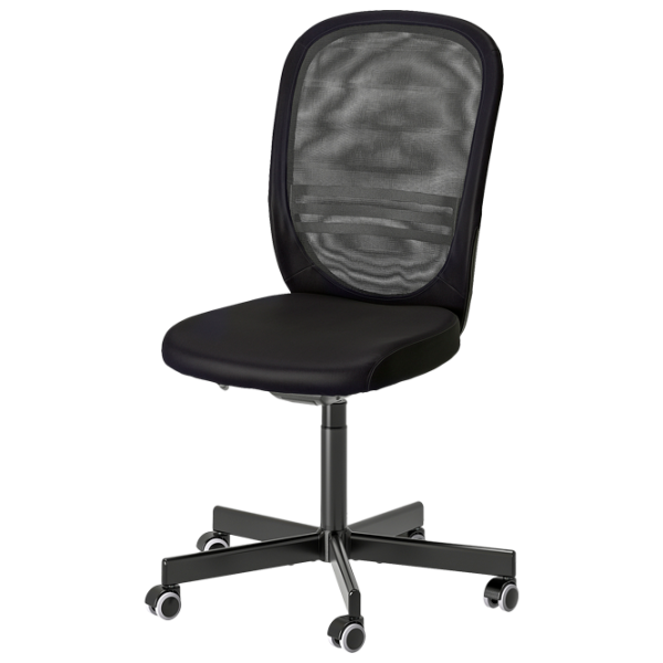 Fotoliu de birou Ikea Flintan Stofă/ Black photo 1