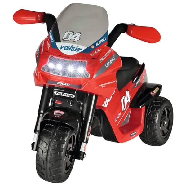 Детский мотоцикл Peg Perego Ducati Desmosedici Evo 25 кг / 2+ / 4 км/ч / Красный photo 1